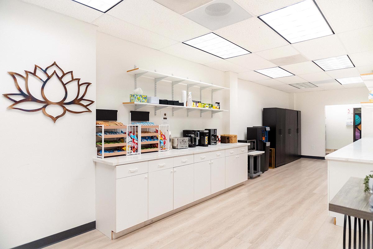 Kitchen area of Lotus Recovery Services facilities